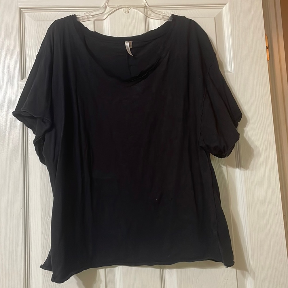 Black oversized lounge shirt